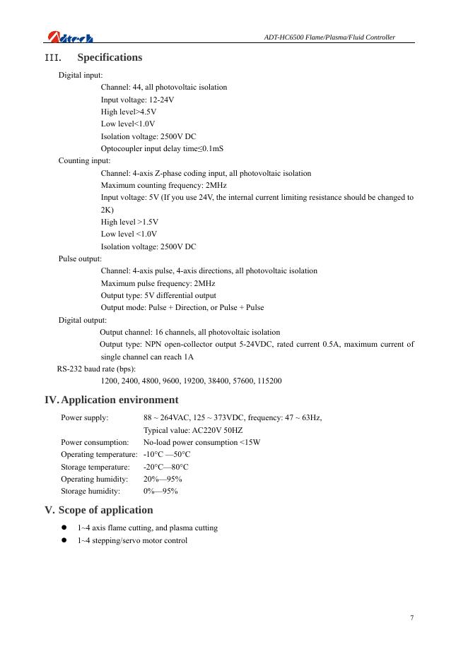 Adtech ADT-HC6500 USER MANUAL_第8页