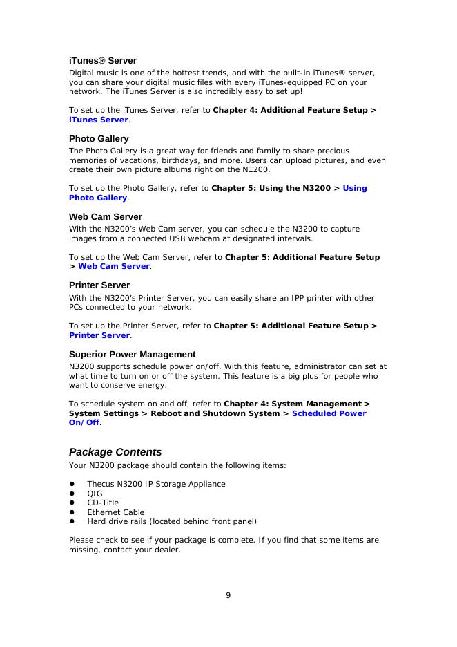 Thecus N3200 User’s Manual_第9页