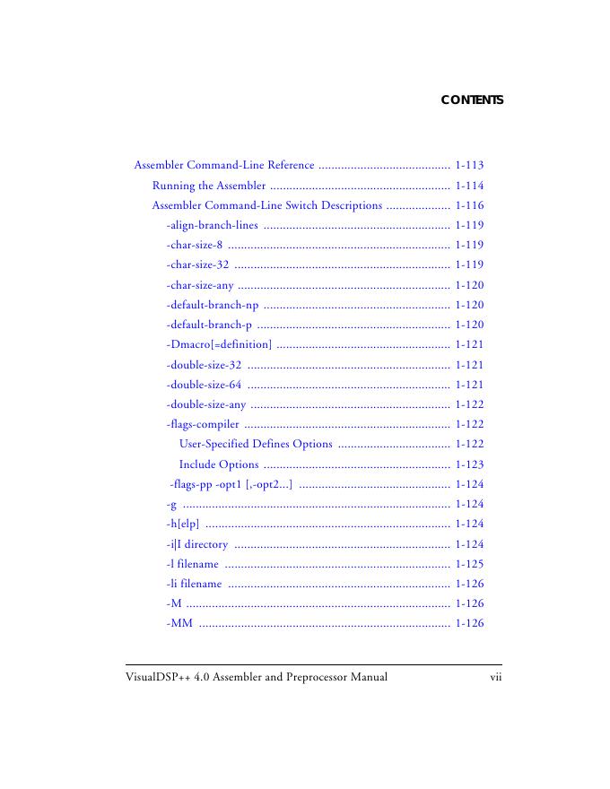 ANALOG DEIVCES Assembler and Preprocessor Manual_第7页