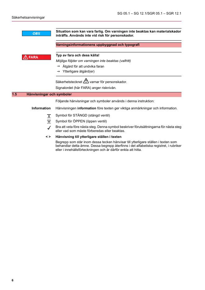 auma Vridsektordon SG 05.1 – SG 12.1/SGR 05.1 – SGR 12.1 AUMA NORM (utan manövermodul)_第6页