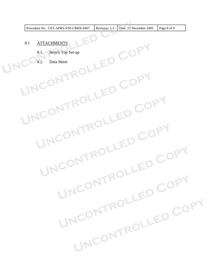 NIOSH CET-APRS-STP-CBRN-0407 Data Sheet_第8页