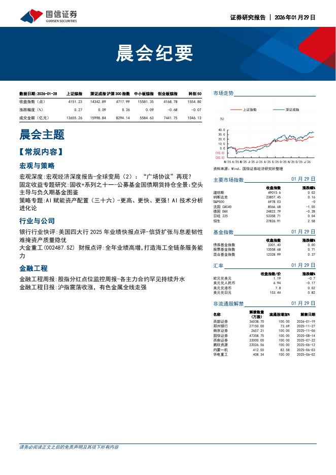 国信证券：晨会纪要-260129海报