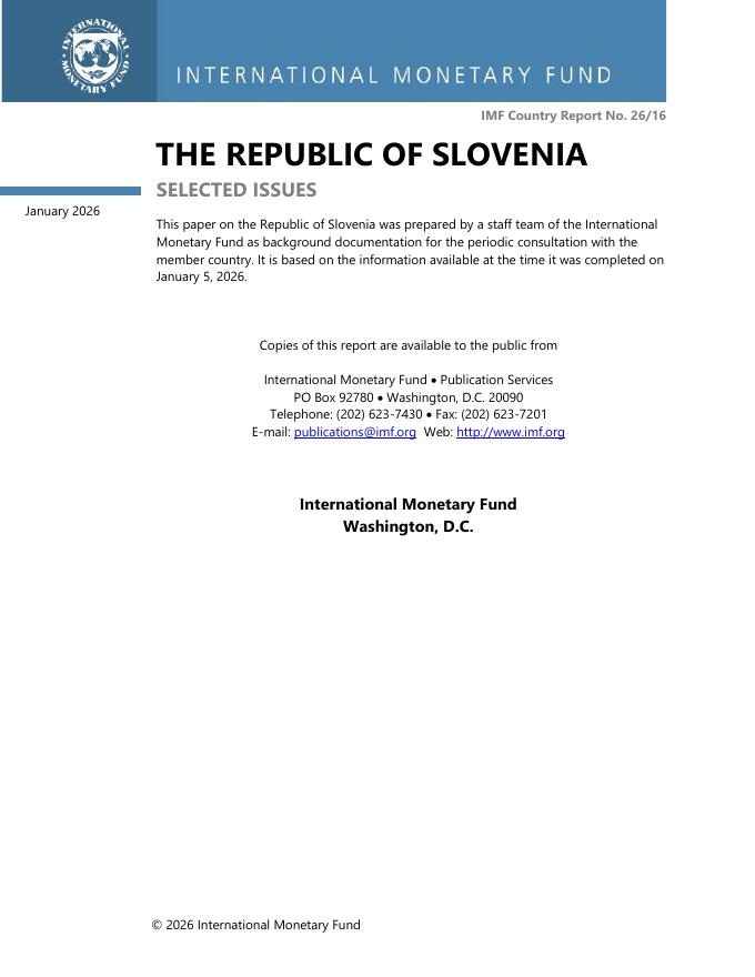 国际货币基金组织：2026年斯洛文尼亚共和国：若干问题报告（英文版）海报