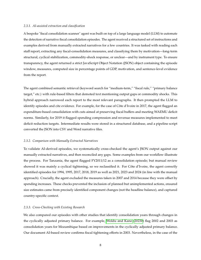 国际货币基金组织：撒哈拉以南非洲的叙述性财政整合数据集（英文版）_第8页