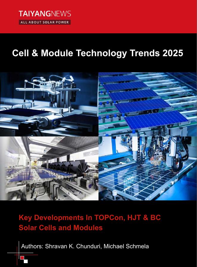 TaiyangNews：2025年电池与组件技术趋势报告（英文版）