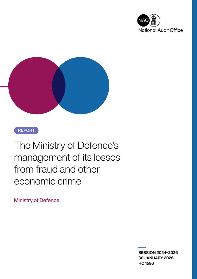 英国国家审计署：2026年国防部对欺诈和其他经济犯罪的管理报告（英文版）海报