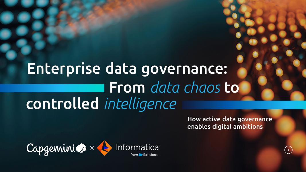 凯捷Capgemini：2026年企业数据治理：从数据混乱到受控智能报告（英文版）海报