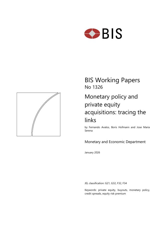 国际清算银行：货币政策与私募股权收购：追踪联系（英文版）