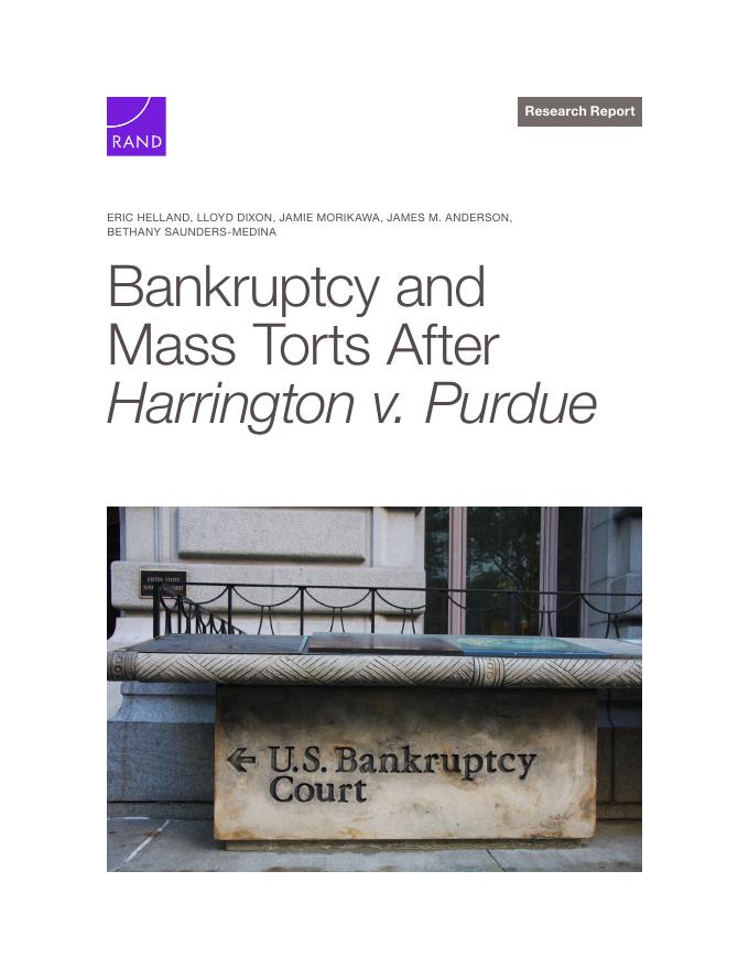 Rand兰德：2026年哈灵顿诉普渡大学案后的破产和大规模侵权报告（英文版）海报