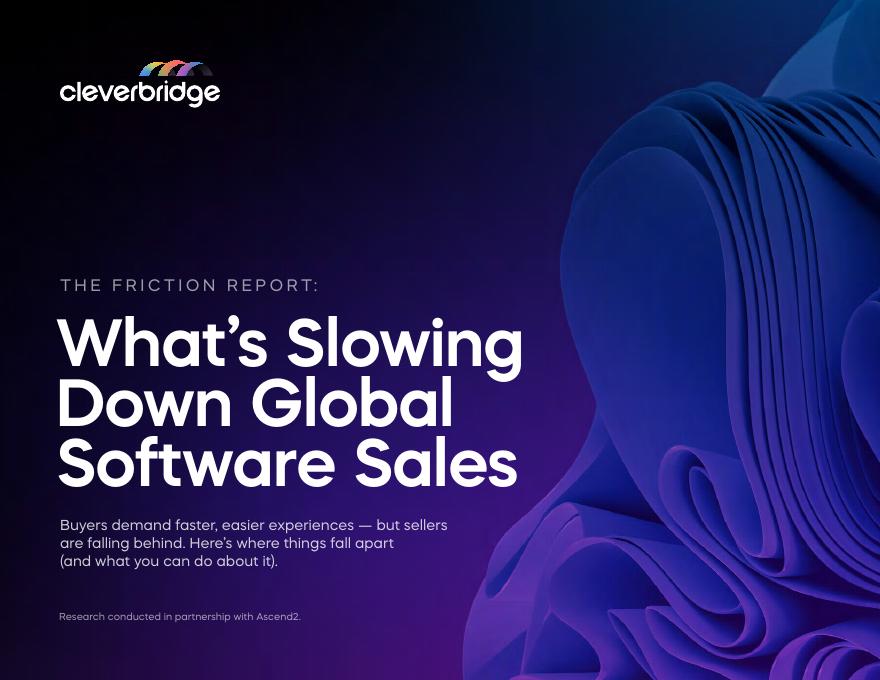 Cleverbridge：2026年当交易不再顺畅：全球软件销售为何集体降速报告（英文版）海报