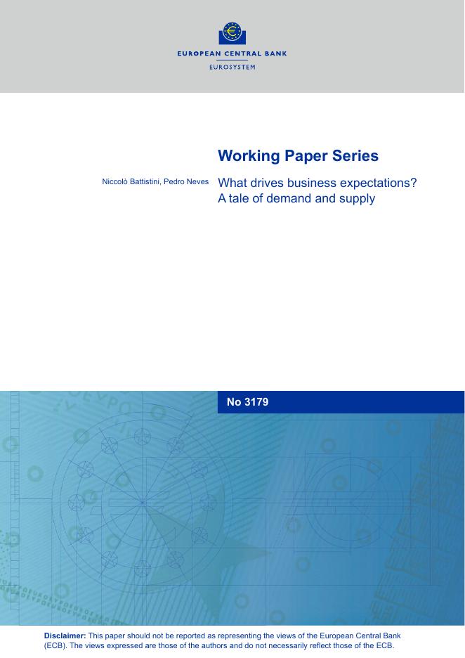 欧洲央行：是什么推动了商业期望？供需故事（英文版）