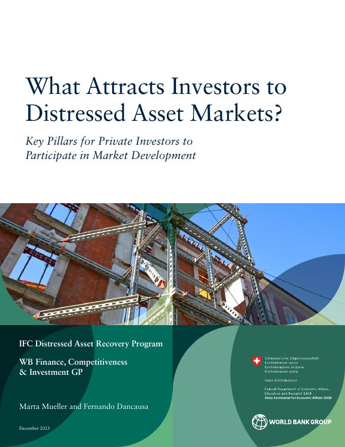 世界银行：2025年是什么吸引投资者进入不良资产市场？私人投资者参与市场开发的关键支柱报告（英文版）海报