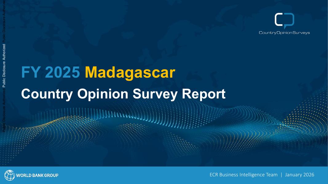 世界银行：2025财年马达加斯加国家意见调查报告（英文版）
