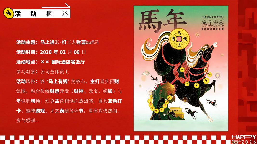 马上进账打工人财富buff局-春节节目表演企业年会主题活动亲子地产活动策划方案_第6页