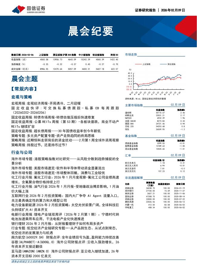 国信证券：晨会纪要-260209海报