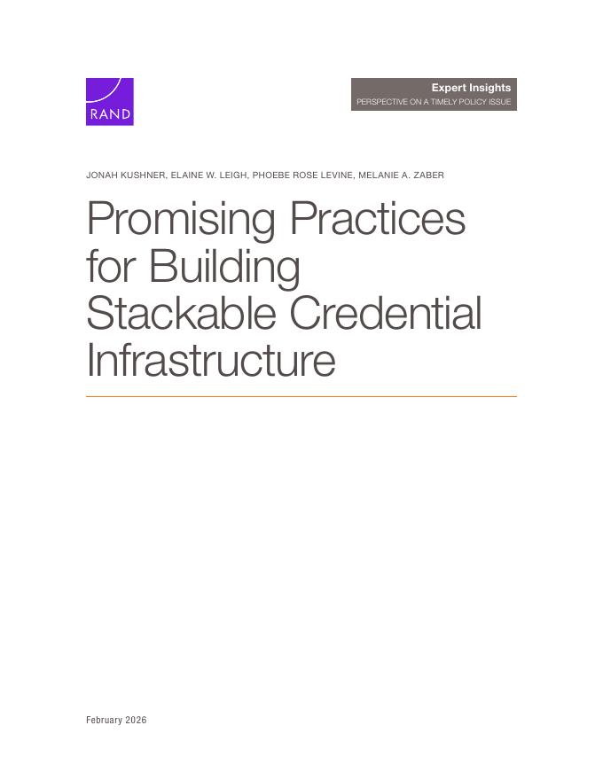 Rand兰德：2026年构建可堆叠凭证基础设施的有前景的做法（英文版）海报