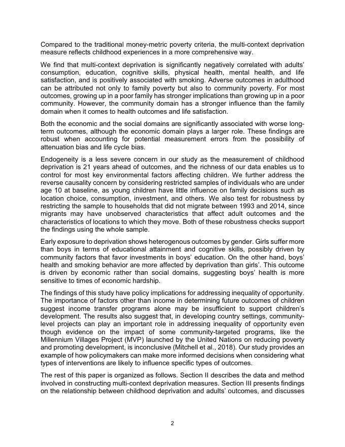 ADB亚洲开发银行：多背景儿童贫困的长期结果：来自印度尼西亚长期小组数据的证据（英文版）_第6页