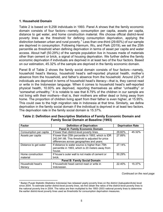 ADB亚洲开发银行：多背景儿童贫困的长期结果：来自印度尼西亚长期小组数据的证据（英文版）_第9页