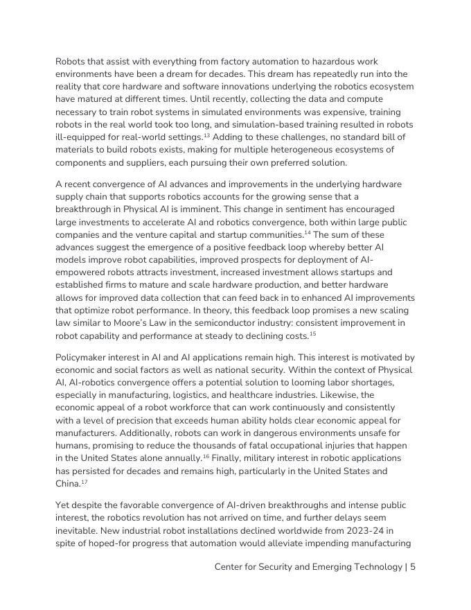 CSET：2026年物理人工智能-为政策制定者提供的人工智能-机器人融合入门指南报告（英文版）_第6页