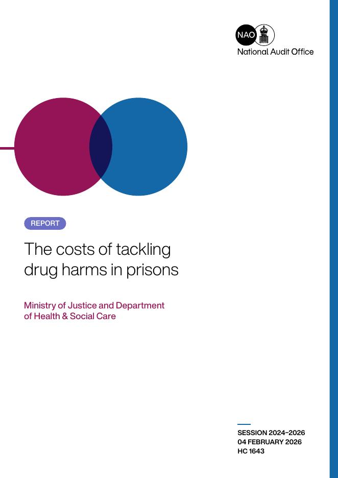 英国国家审计署：2026年监狱中应对药物危害的费用报告（英文版）海报