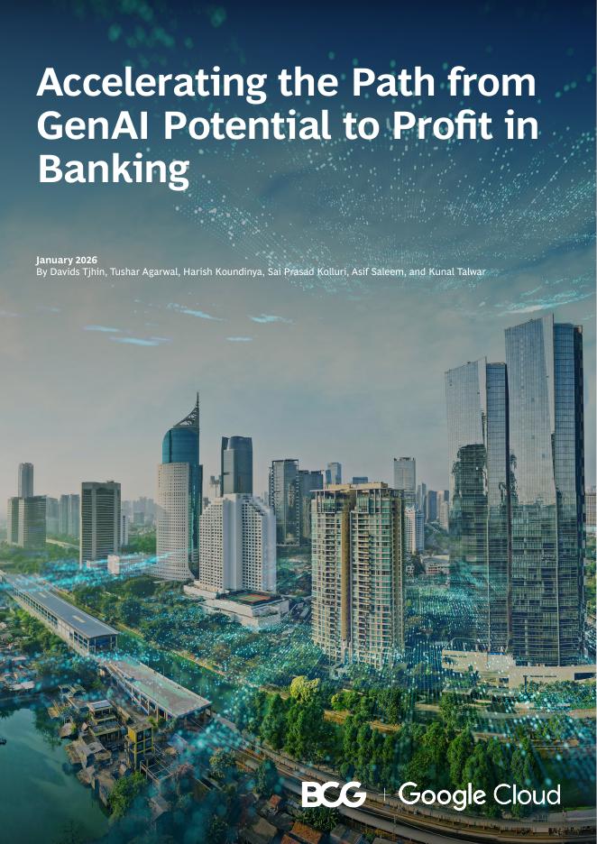 BCG波士顿咨询&谷歌云：2026年银行业生成式AI潜能变现提速之路研究报告（英文版）海报
