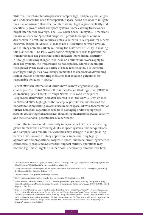 Rand兰德：2026年探索空间中的二元性-选定国家如何处理两用空间系统报告-第一卷（英文版）_第8页