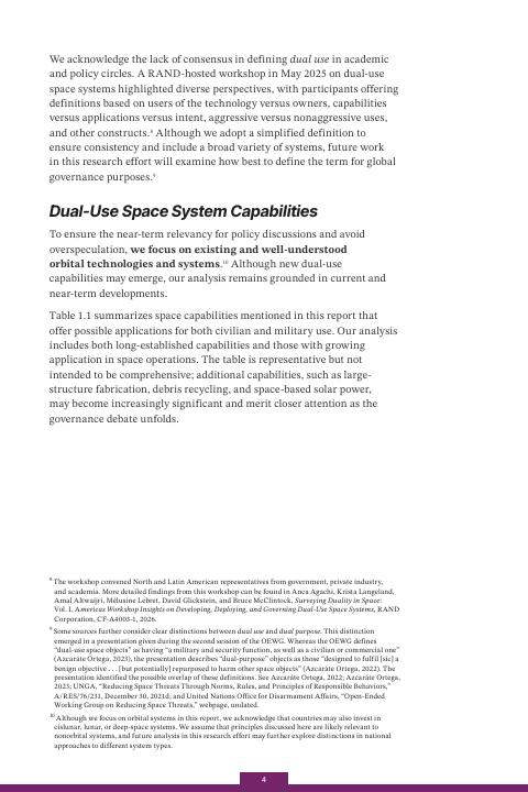 Rand兰德：2026年探索空间中的二元性-选定国家如何处理两用空间系统报告-第一卷（英文版）_第10页