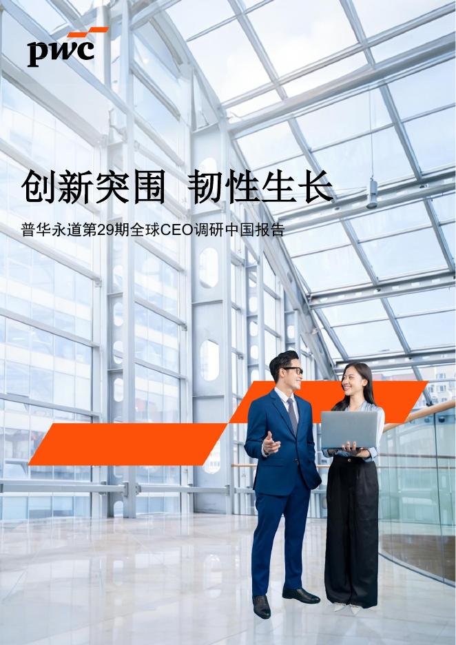 普华永道：2025年第29期全球CEO调研中国报告海报