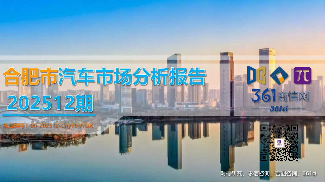 吉图咨询：合肥市汽车市场分析报告（2025年第12期）海报