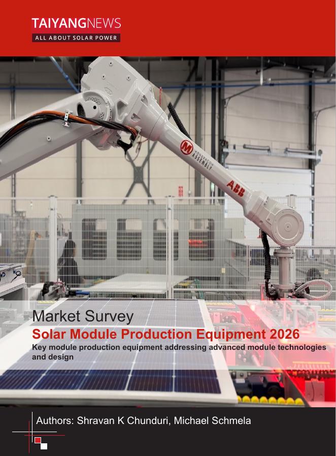 TaiyangNews：2026年太阳能组件生产设备市场调查报告（英文版）
