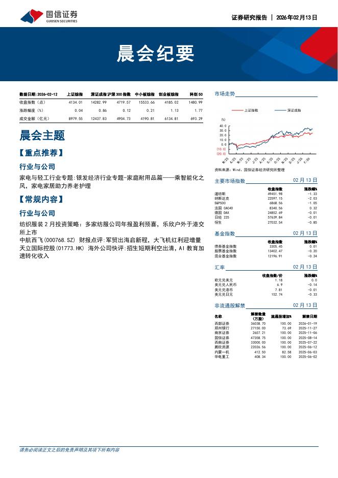 国信证券：晨会纪要-260213海报
