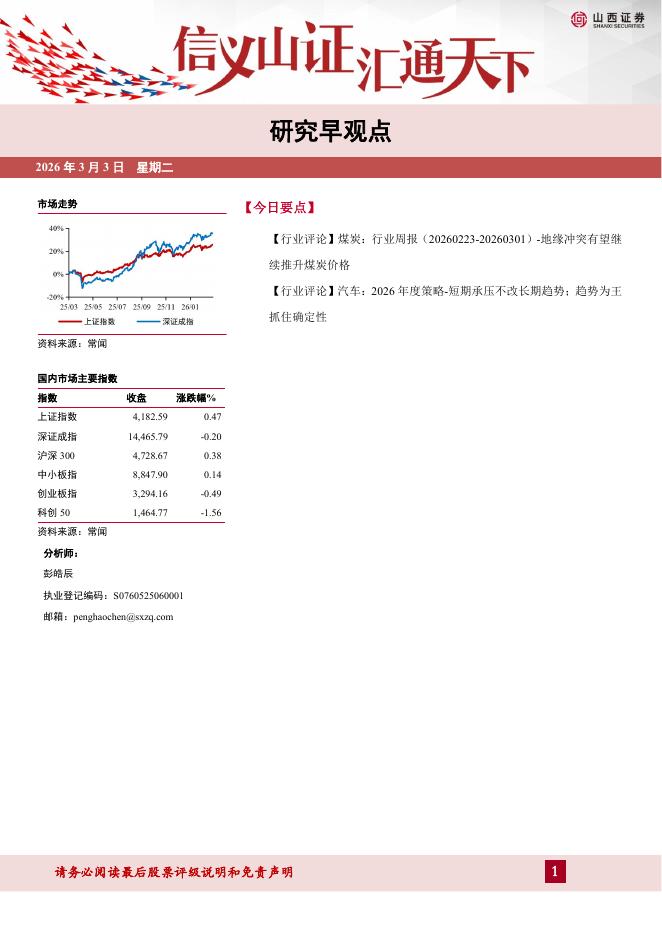 山西证券：研究早观点海报