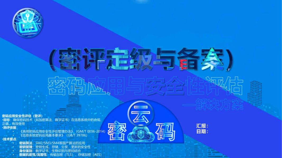 （蜜评定级与备案）密码应用与安全性评估-解决方案海报
