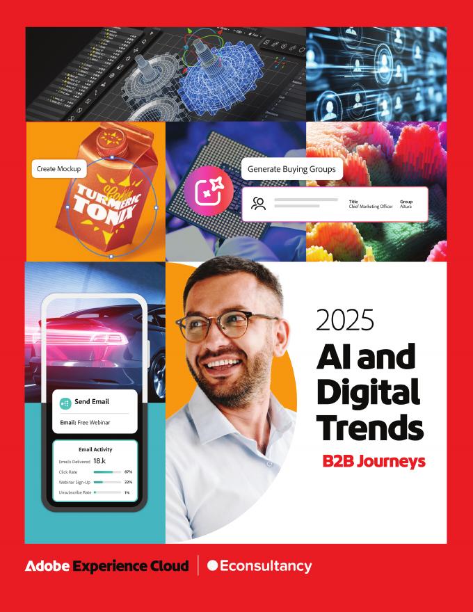 Adobe：2025年AI与B2B旅程中的数字趋势报告（英文版）海报