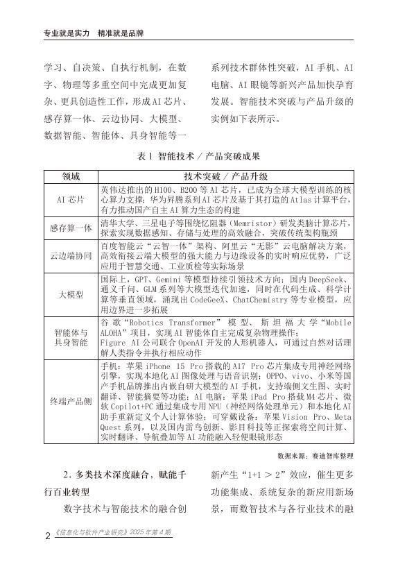 赛迪智库：信息化与软件产业研究2025年第4期（总92期）：“人工智能+”大势下推动数字产业高质量发展的路径选择_第6页