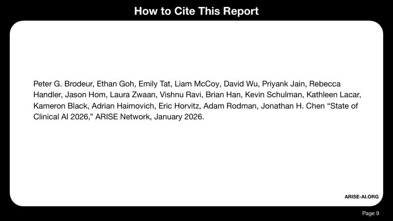 ARISE：2026年临床人工智能（AI）发展状况研究报告（英文版）_第9页