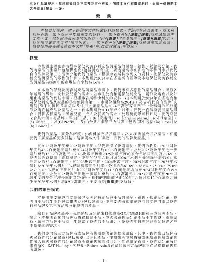 正品控股有限公司港交所IPO上市招股说明书（2026年3月更新版）_第9页