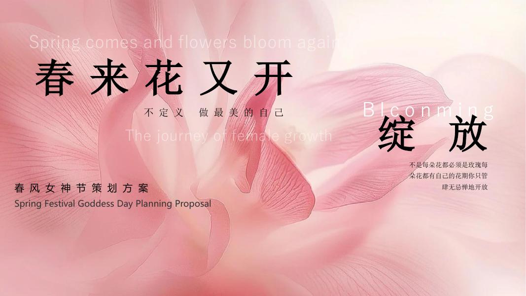 春风女神节策划方案海报