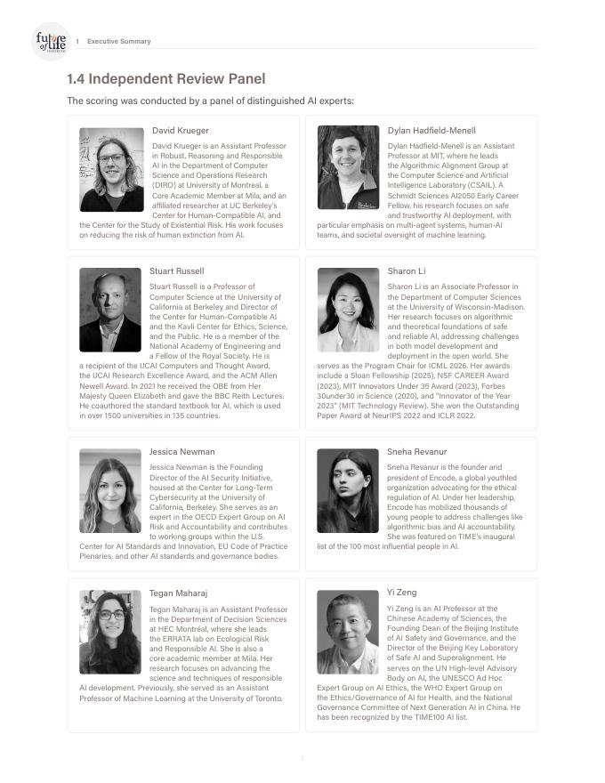 FutureofLife Institute：2025年人工智能安全指数报告（英文版）_第9页