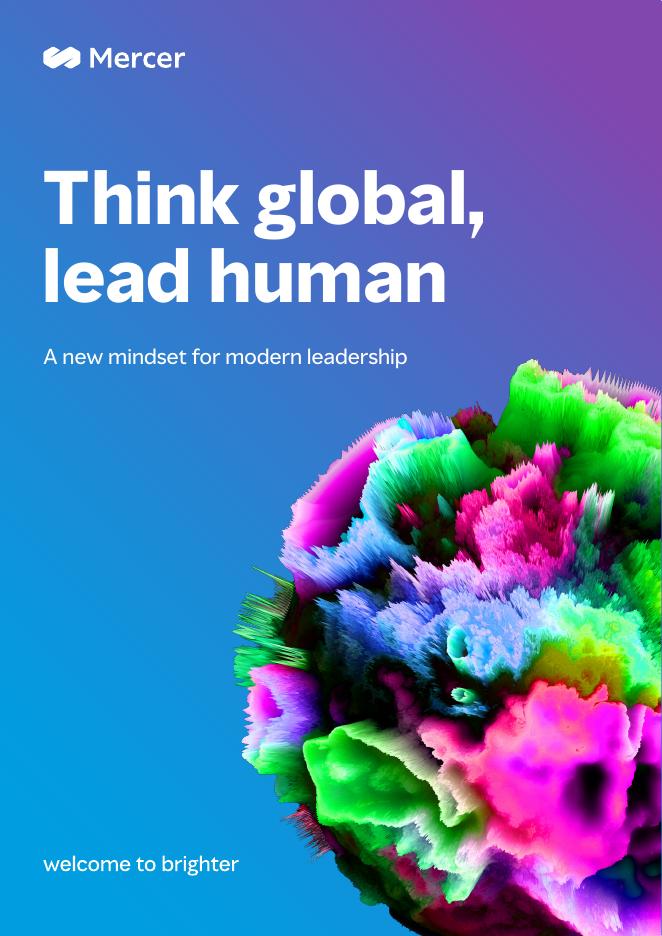 Mercer美世咨询：2026年全球思考，人本领导：当前领导力的新思维报告（英文版）海报