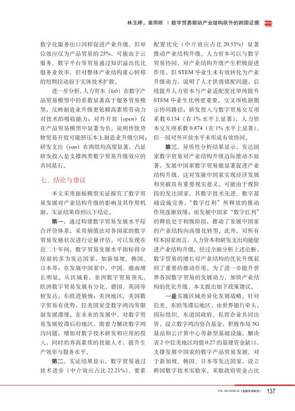 金融市场研究：数字贸易驱动产业结构跃升的跨国证据_第9页