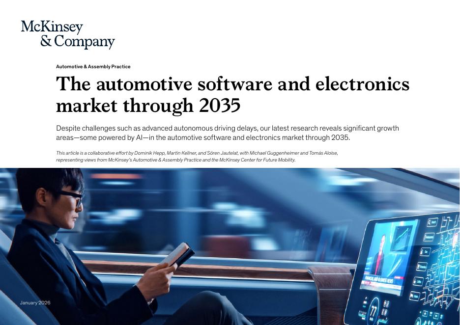 麦肯锡：2035年汽车软件与电子市场展望报告（英文版）海报