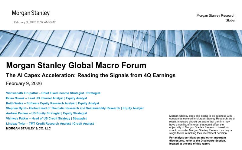 摩根士丹利：人工智能资本支出加速（英文版）海报
