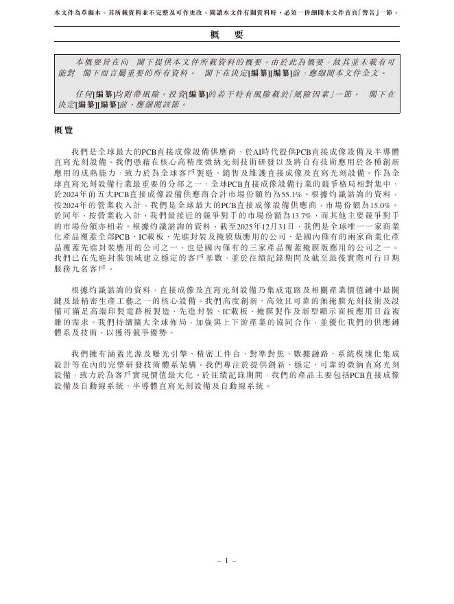 合肥芯碁微电子装备股份有限公司港交所IPO上市招股说明书（2026年三月更新版）_第10页