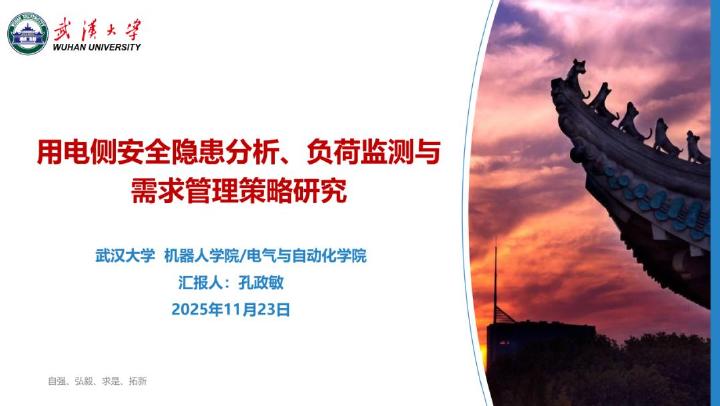 武汉大学：2025年用电侧安全隐患分析、负荷监测与需求管理策略研究报告海报
