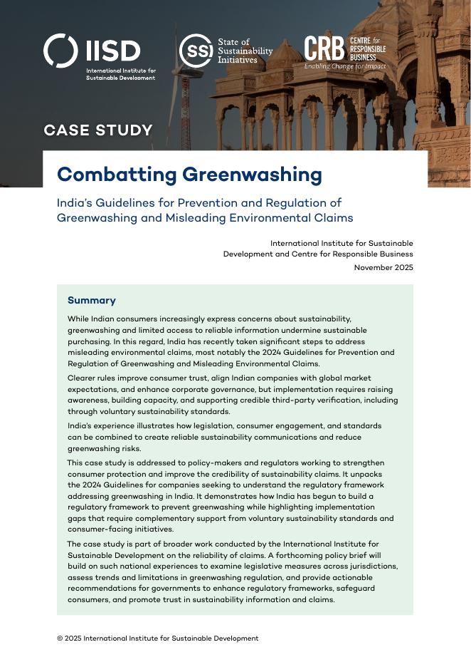 FARM：2025年打击绿色洗牌-印度关于预防和监管绿帽营销及误导性环境声明的指南报告（英文版）海报