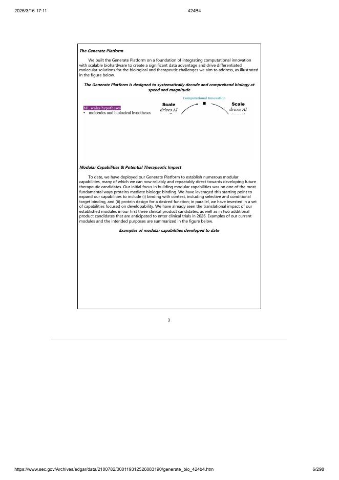 Generate Biomedicines, Inc.美股纳斯达克IPO上市招股说明书_第6页
