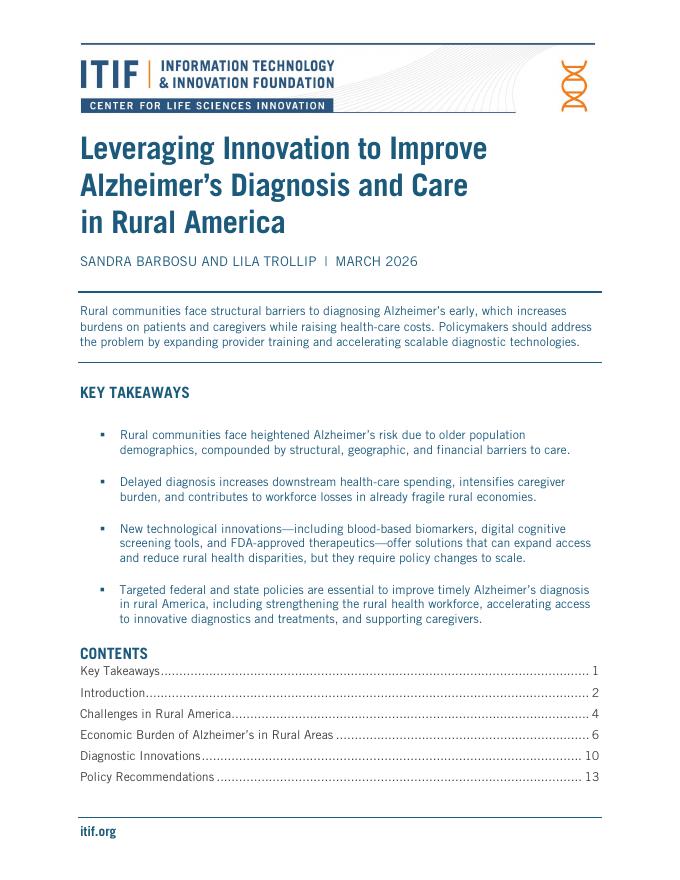 ITIF：2026年利用创新改善美国农村阿尔茨海默病的诊断和护理报告（英文版）海报