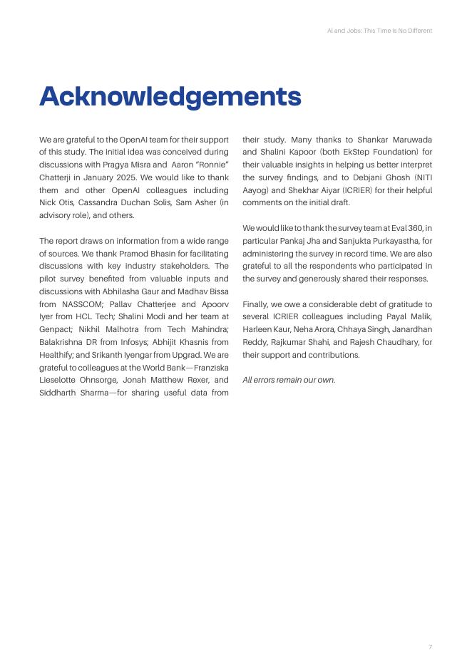 印度国际经济关系研究理事会（ICRIER）：2026年人工智能与工作这次也不例外：印度IT行业的案例研究报告（英文版）_第7页