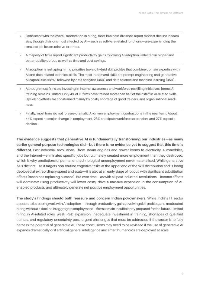 印度国际经济关系研究理事会（ICRIER）：2026年人工智能与工作这次也不例外：印度IT行业的案例研究报告（英文版）_第9页